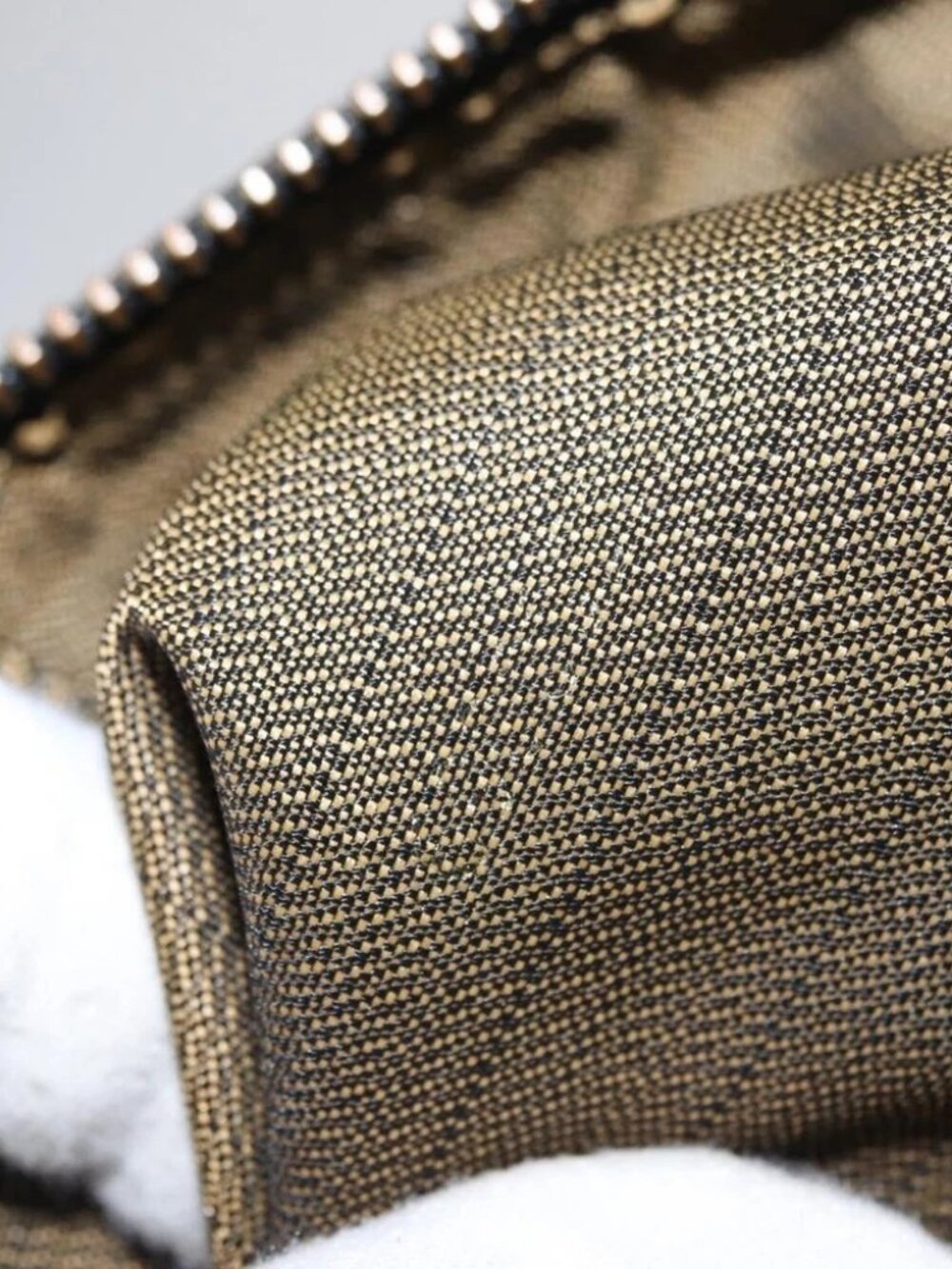 FENDI Zucca Canvas Tote Bag Black Brown Auth - Picture 15 of 16